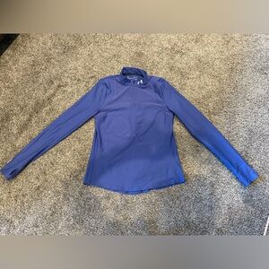 Under Armour HeatGear Zip-Up in periwinkle